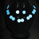 Black and Aqua Geometric