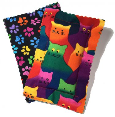 Crazy Cat Catnip Pillow Sacks - Two Pack - Handmade in USA