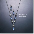 AVON SHADES OF BLUE "Y" NECKLACE GIFT SET