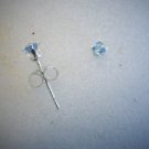 Swiss Blue Topaz Earrings in 925 Sterling Silver