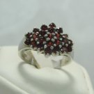 Red Garnet sterling silver ring size 6