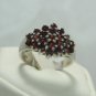 Red Garnet sterling silver ring size 6