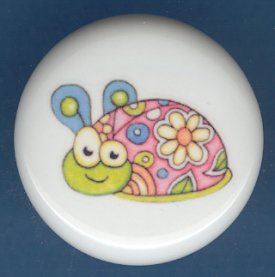 Psychedelic Ladybug Ceramic Knobs Pulls