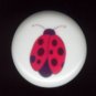 LADYBUG #3 ~ Ceramic Knobs Pulls