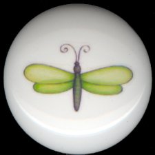 DRAGONFLY #1 ~ Ceramic Knobs Knob Pulls