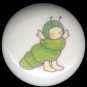 BABY BUGS Ceramic Knobs Pulls ~ CATERPILLAR