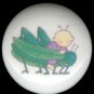 BABY BUGS Ceramic Knobs Pulls ~ GRASSHOPPER