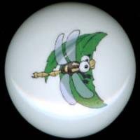 DRAGONFLY Dragon Fly #2 Ceramic Drawer Knobs