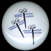 DRAGONFLY Dragon Fly #4 Ceramic Drawer Knobs