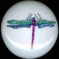DRAGONFLY Dragon Fly #6 Ceramic Drawer Knobs