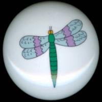 DRAGONFLY Dragon Fly #7 Ceramic Drawer Knobs