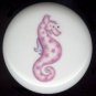 Whimsical Sea Life PINK SEAHORSE Ceramic Knob KNOBS