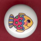 Whimsical FISH #1 Ceramic Knob KNOBS