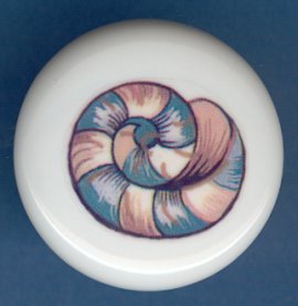 SEA SHELL Seashell #4 Ceramic Knob KNOBS