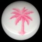 Pink PALM TREE Tropical Decor CERAMIC KNOB Knobs Free S/H