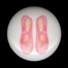 PINK BALLET SLIPPER Slippers Ceramic Knobs Knob