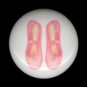 PINK BALLET SLIPPER Slippers Ceramic Knobs Knob