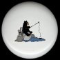 Rustic Lodge Decor - BEAR FISHING #4 ~ Ceramic Knobs Pulls