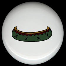 Rustic Lodge Decor - CANOE #1 ~ Ceramic Knobs Pulls