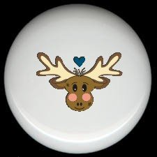 Rustic Lodge Decor - COUNTRY MOOSE #1 ~ Ceramic Knobs Pulls
