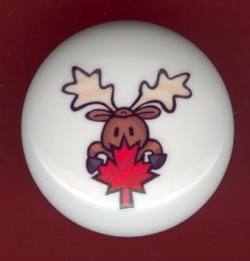 Rustic Lodge Decor - MOOSE #6 ~ Ceramic Knobs Pulls