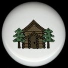 Rustic Lodge Decor - LOG CABIN #2 ~ Ceramic Knobs Pulls