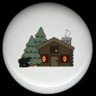 Rustic Lodge Decor - LOG CABIN #3 ~ Ceramic Knobs Pulls