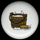 Scrub Bucket Suds and Brush Ceramic Knobs Free S/H