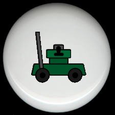 GREEN LAWNMOWER Lawn Mower Ceramic Knobs Free S/H