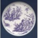 Jamestown NAVY BLUE TOILE ~ Ceramic Drawer Knobs Pulls