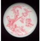 Central Park PINK TOILE ~ Ceramic Drawer Knobs Pulls