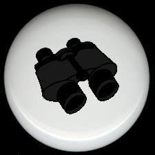 BINOCULARS Spy Glasses Cabin Rustic Ceramic Drawer Knobs Pulls FREE S/H