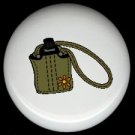 Water CANTEEN #1 Camping Cabin Rustic Ceramic Drawer Knobs Pulls FREE S/H