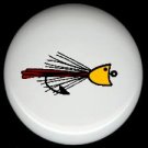 FISHING Fish LURE #6 Camping Cabin Rustic Ceramic Drawer Knobs Pulls FREE S/H