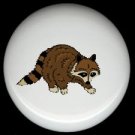 BROWN RACCOON Camping Cabin Rustic Ceramic Drawer Knobs Pulls FREE S/H