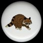 BROWN RACCOON Camping Cabin Rustic Ceramic Drawer Knobs Pulls FREE S/H