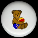 BEACHBALL BEAR #4 ~ Ceramic Knobs Pulls FREE S/H