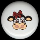 Farm Animal COUNTRY COW #4  Ceramic Drawer Knobs Pulls FREE S/H