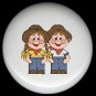 FARM GIRL and BOY KIDS Ceramic Drawer Knobs Pulls FREE S/H