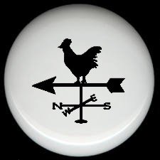 Country Barn WEATHER VANE Ceramic Drawer Knobs Pulls FREE S/H