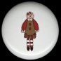 Primitive Raggedy RAG Cloth DOLL #7 Ceramic Drawer Knobs Pulls FREE S/H