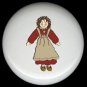 Primitive Raggedy RAG Cloth DOLL #9 Ceramic Drawer Knobs Pulls FREE S/H