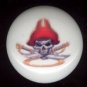 Red Hat PIRATE SKULL Sword * Ceramic Drawer Knobs Pulls FREE S/H