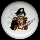 PIRATE with SWORD & SKULL * Ceramic Drawer Knobs Pulls FREE S/H