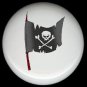 Black PIRATE SKULL FLAG * Ceramic Drawer Knobs Pulls FREE S/H