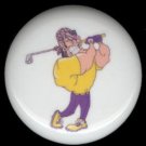 PIRATE as GOLF Golfer Club * Ceramic Drawer Knobs Pulls FREE S/H