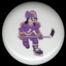 PIRATE as HOCKEY PLAYER * Ceramic Drawer Knobs Pulls FREE S/H