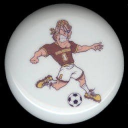 PIRATE as SOCCER PLAYER * Ceramic Drawer Knobs Pulls FREE S/H