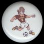PIRATE as SOCCER PLAYER * Ceramic Drawer Knobs Pulls FREE S/H