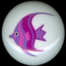 PINK & Magenta ANGEL FISH Ceramic Knob KNOBS